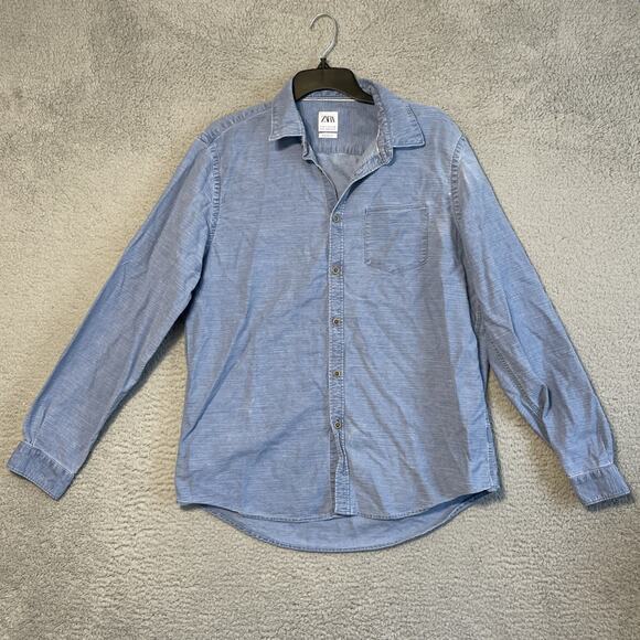 Zara Tops - Zara Womens Relaxed Fit Oversized Denim Overshirt XL Pocket